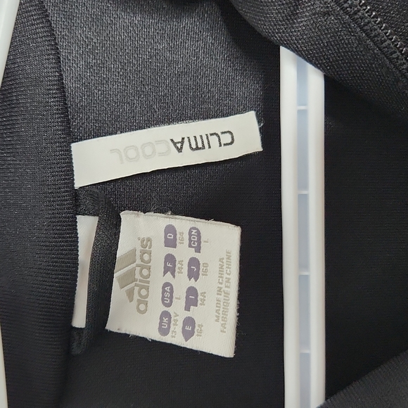 Adidas ClimaCool Half Zip Training Top – Black & White – College Soccer Logo – Y - Picture 4 of 7